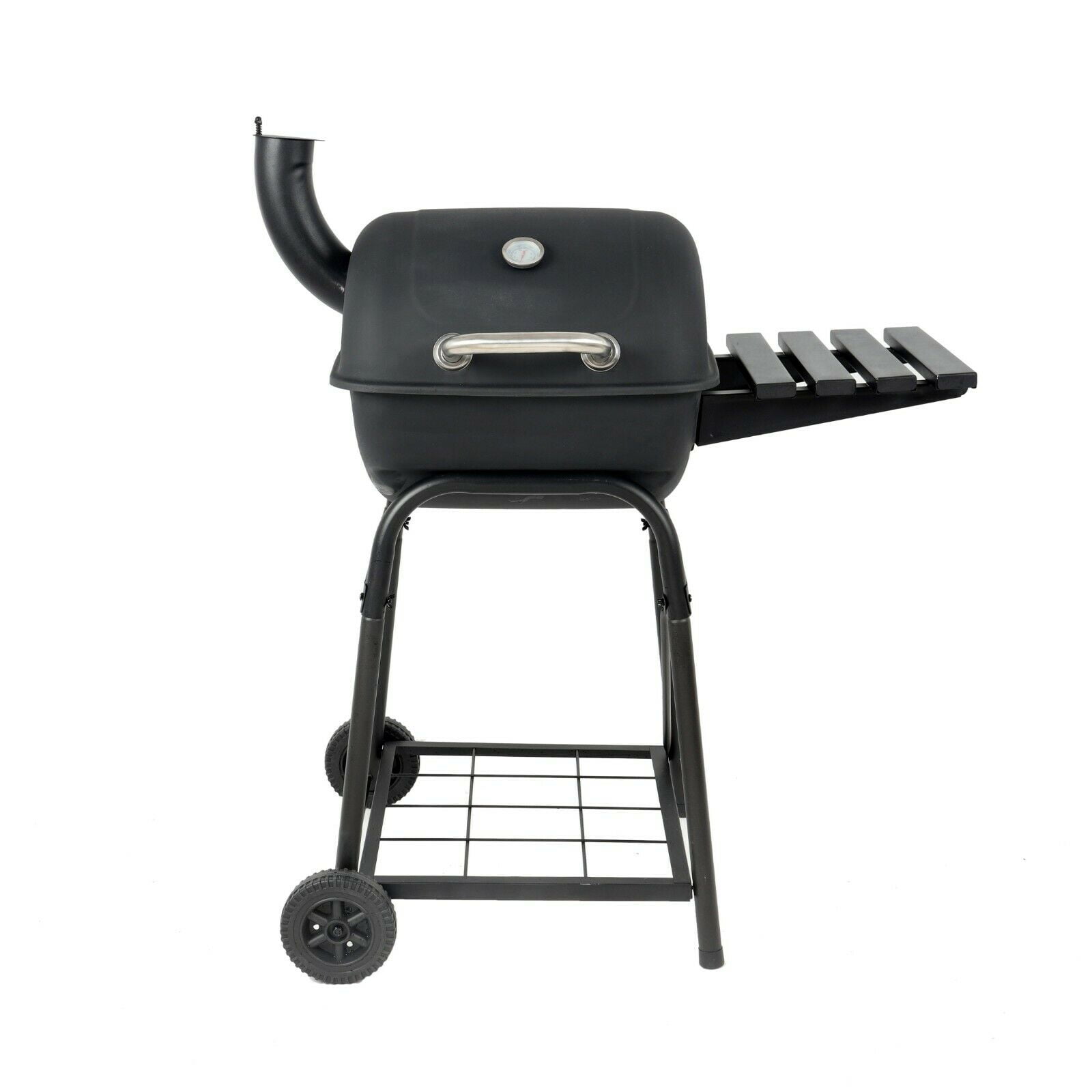 Outdoor BBQ Grill Charcoal Pit Patio Backyard Meat Cooker Smoker gauge stainless