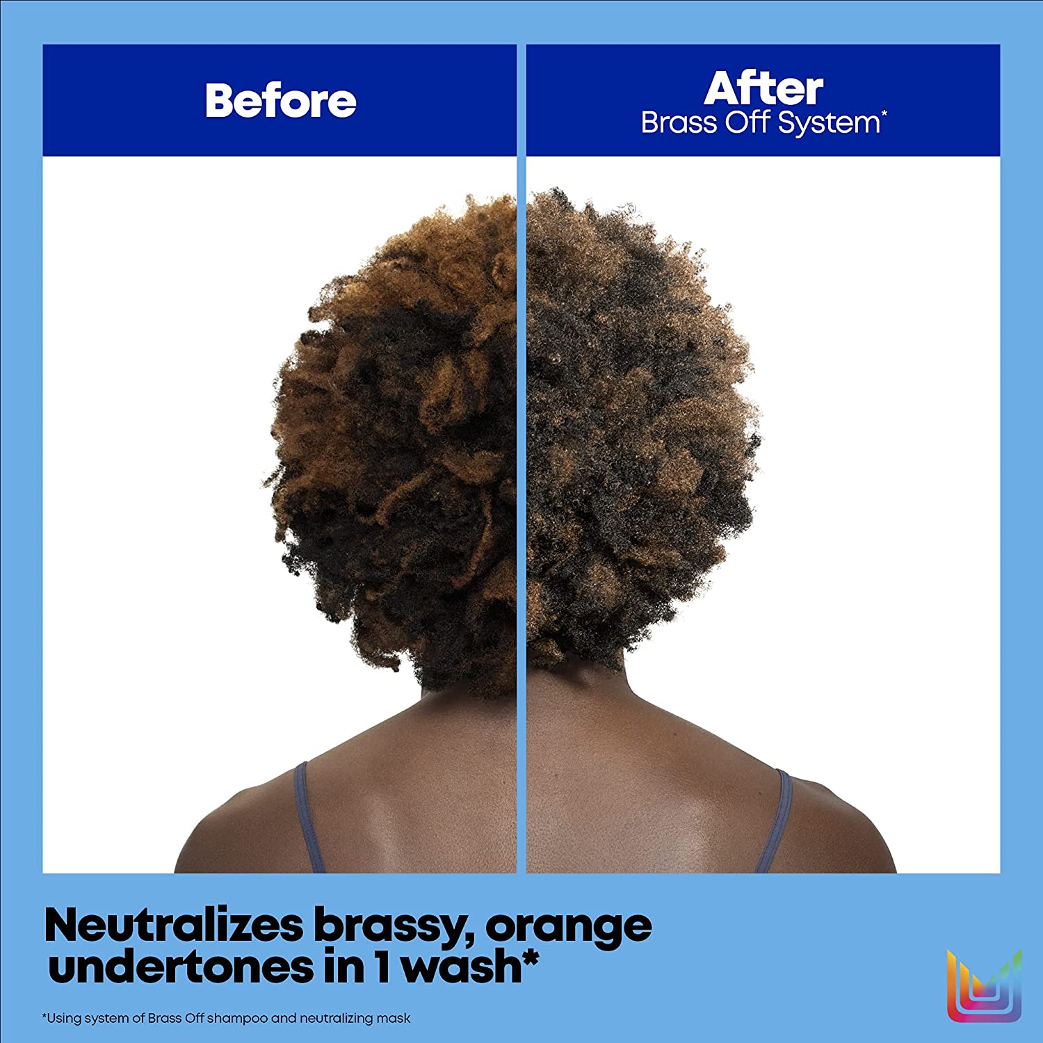 MATRIX Total Results Brass Off Color Depositing Blue Shampoo Refreshes Hair