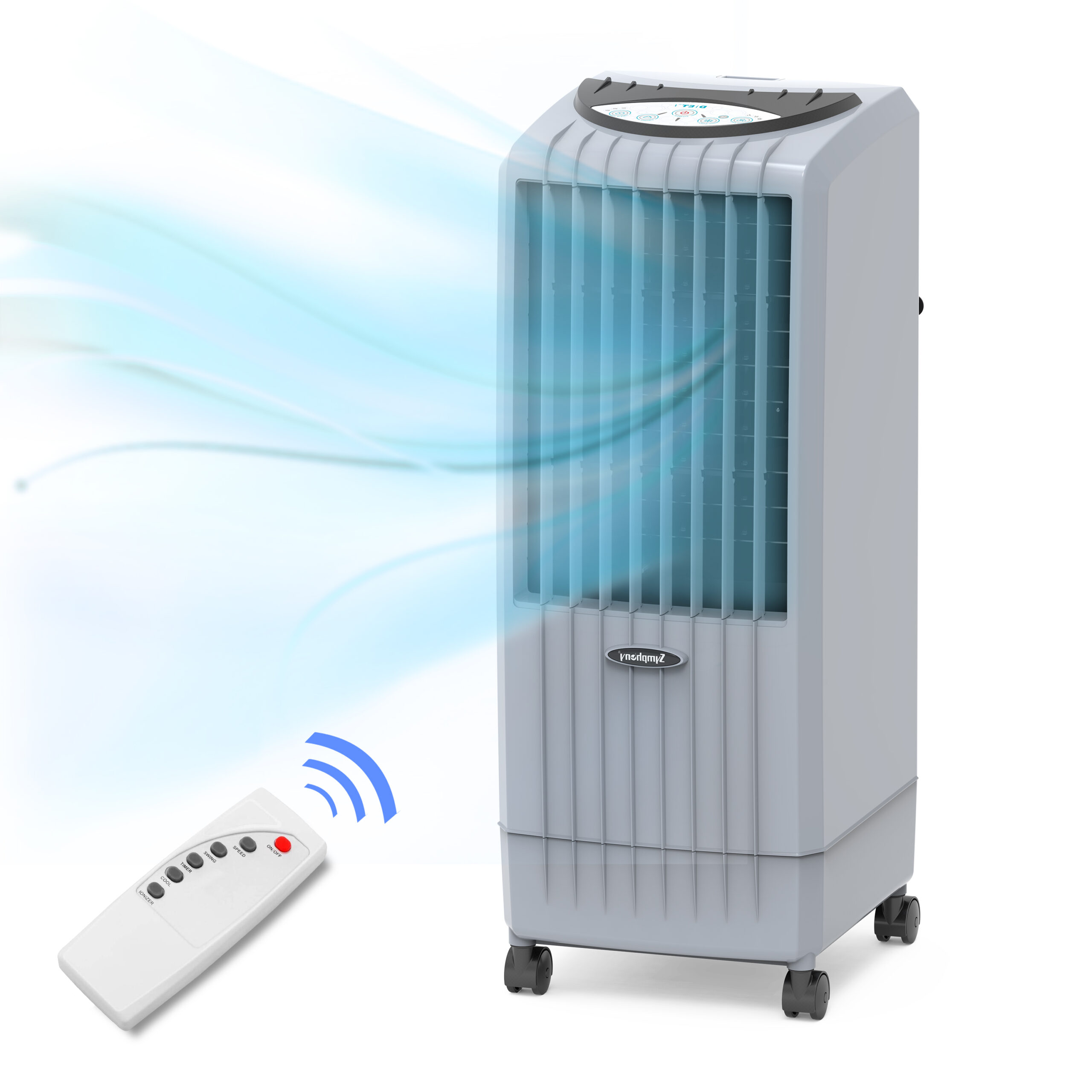 Symphony 3-in-1 Evaporative Air Cooler.Indoor. Portable Swamp Cooler (1.7 gallon)