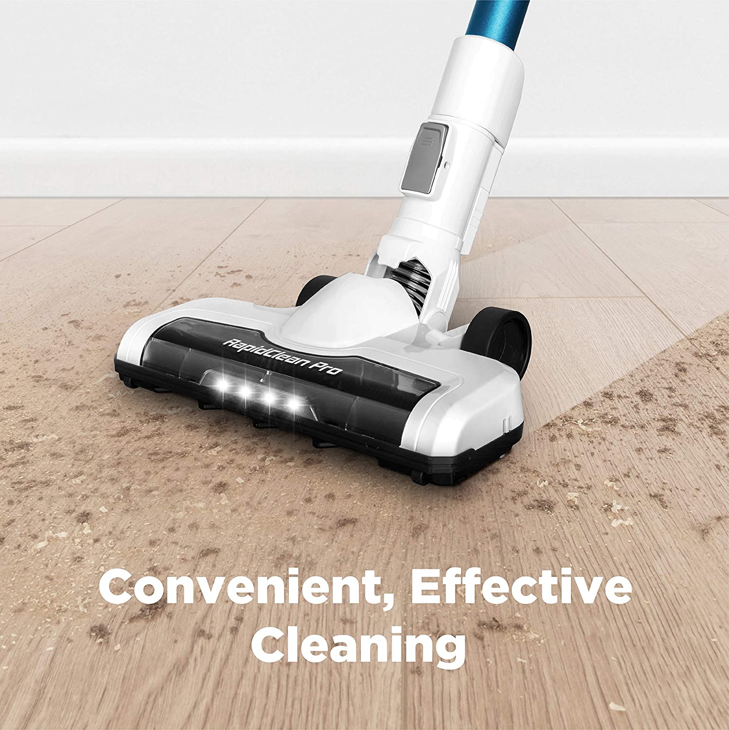Eureka NEC180 RapidClean Pro Lightweight Cordless Vacuum Cleaner. High Efficiency Powerful Digital Motor LED Headlights. Convenient Stick and Handheld Vac. Essential. White