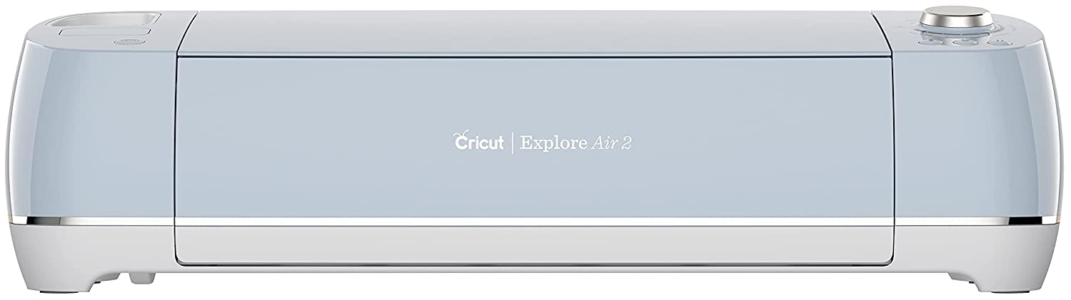 Cricut Explore Air 2 - A DIY Cutting Machine for all Crafts. Create Customized Cards. Home Decor & More. Bluetooth Connectivity. Compatible with iOS. Android. Windows & Mac. Blue