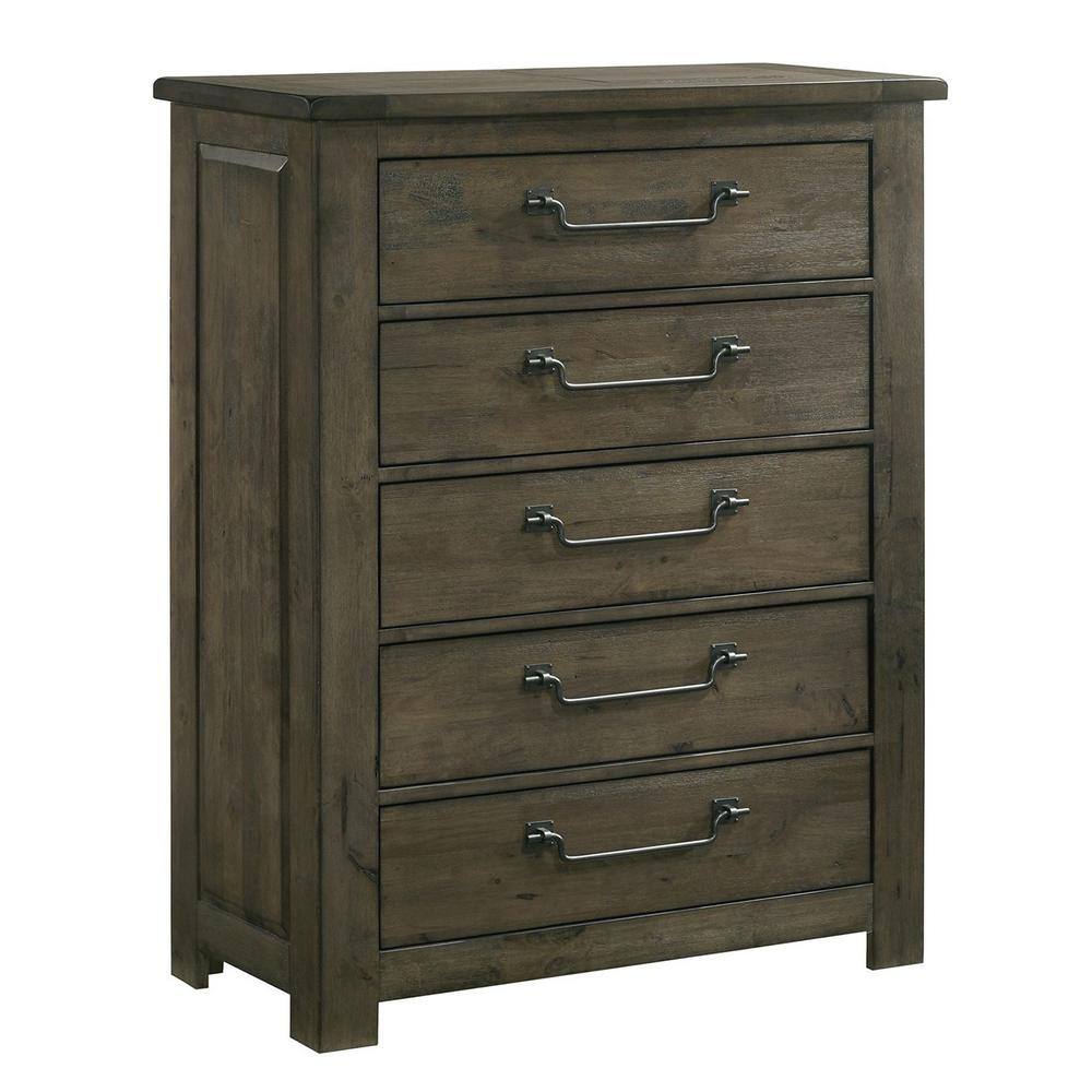 Picket House Furnishings  Memphis 5-Drawer Chest in Grey