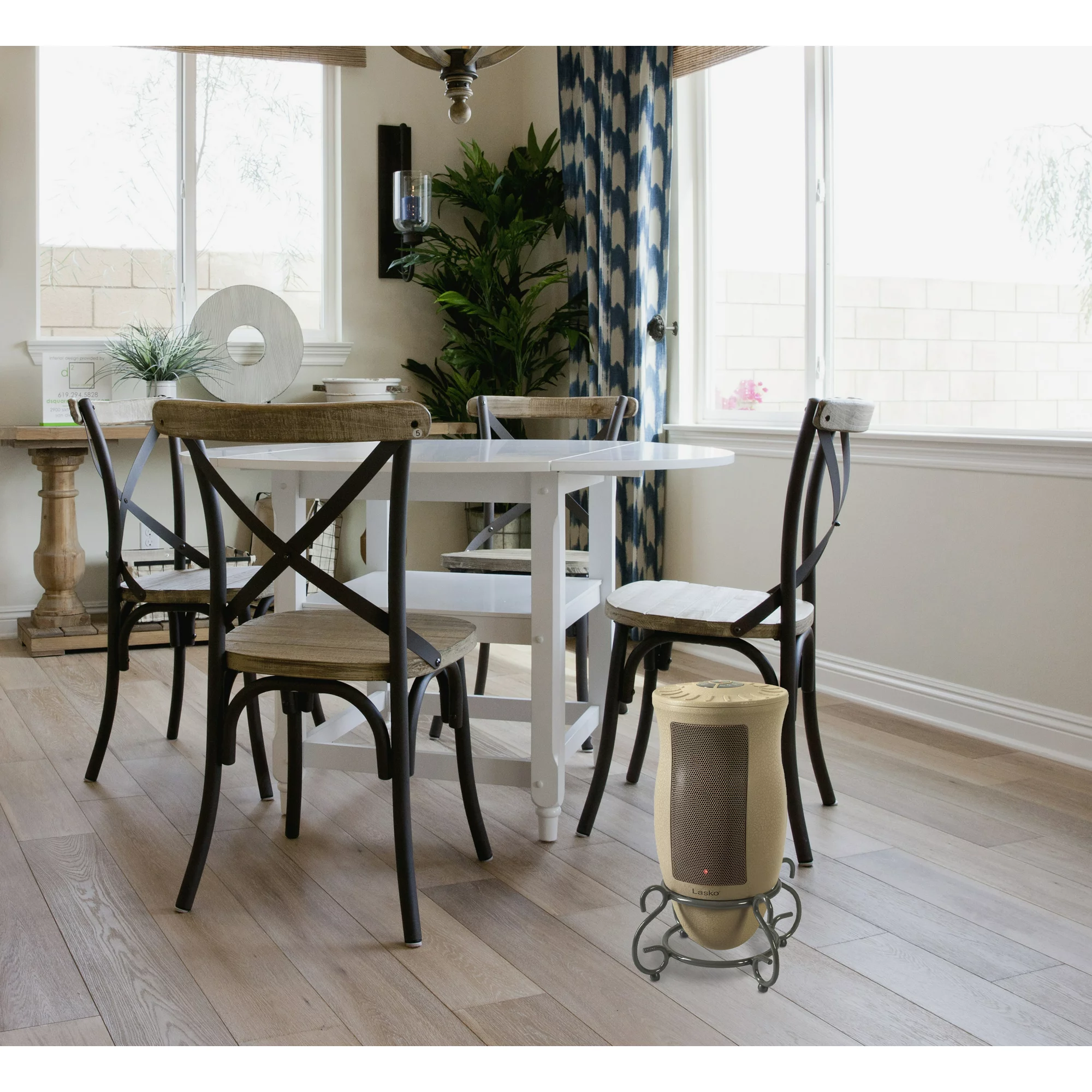 Lasko 1500W Electric Designer Series Ceramic Space Heater with Remote. 6435. Beige