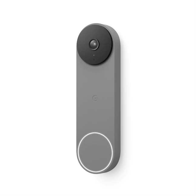 Google  Nest Doorbell Battery - Wireless Smart Wi-Fi Doorbell Security Camera - Ash