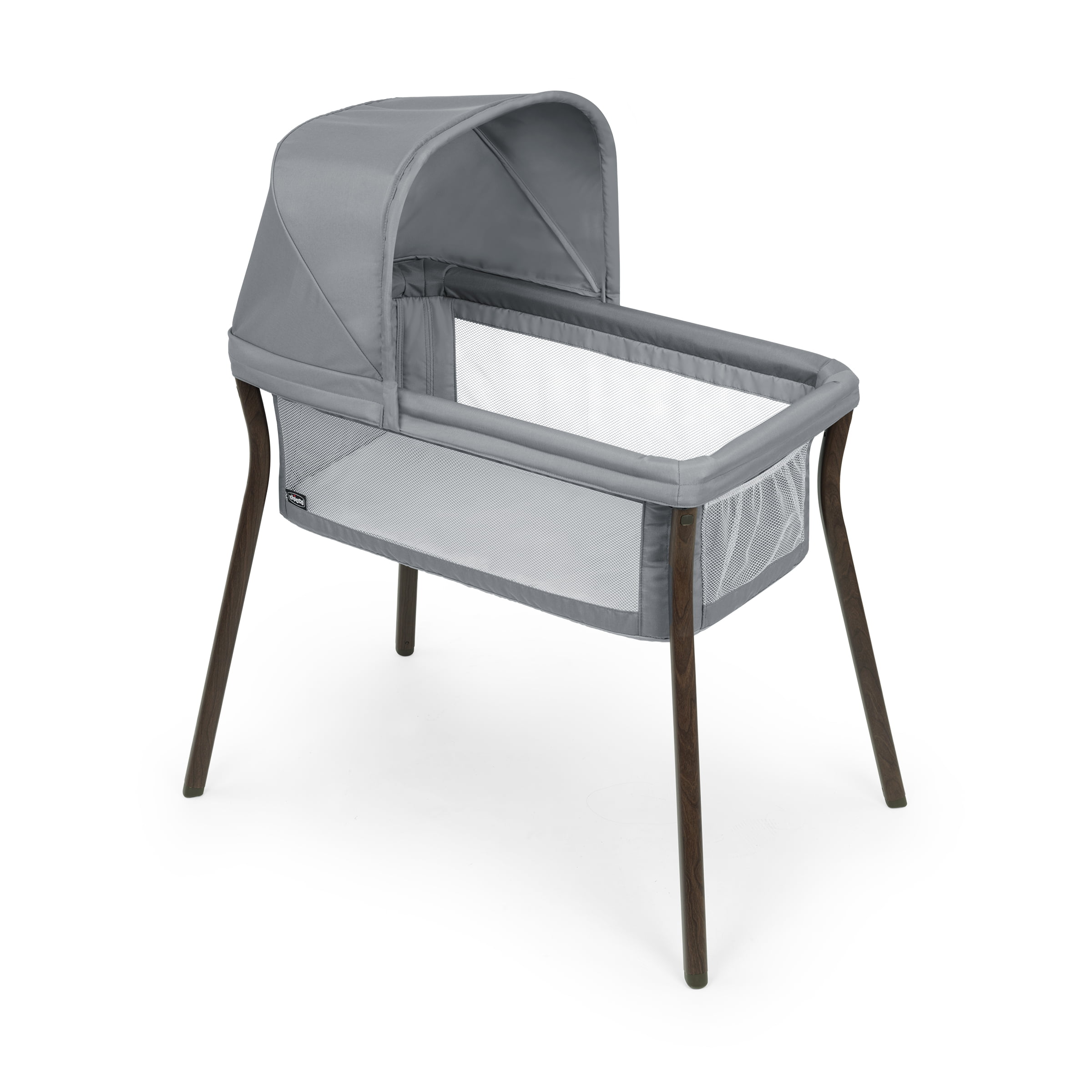 Chicco LullaGo Anywhere LE Portable Bedside Bassinet with Removable Canopy - Mirage (Grey)