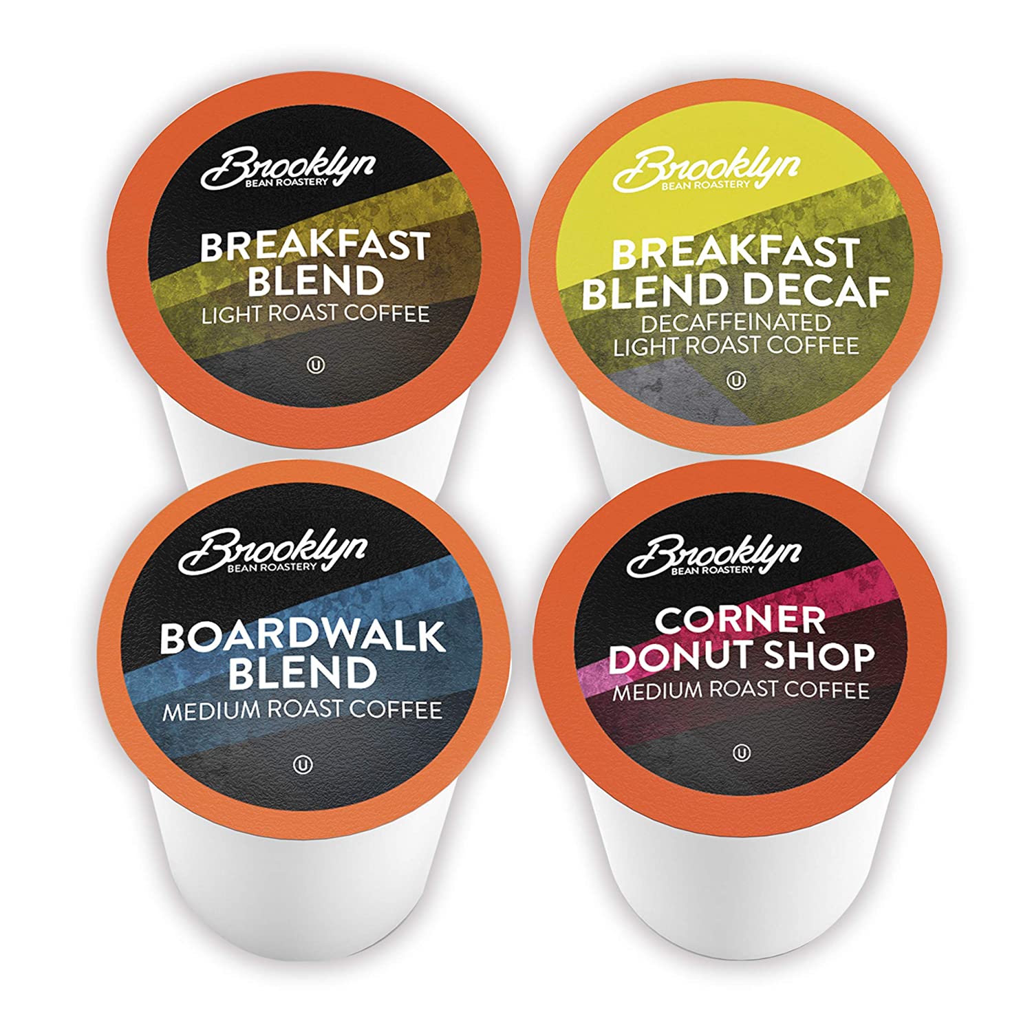 Brooklyn Beans Coffee Pods Breakfast Gourmet Variety Pack. Compatible with 2.0 Keurig K Cup Brewers. 40 Count