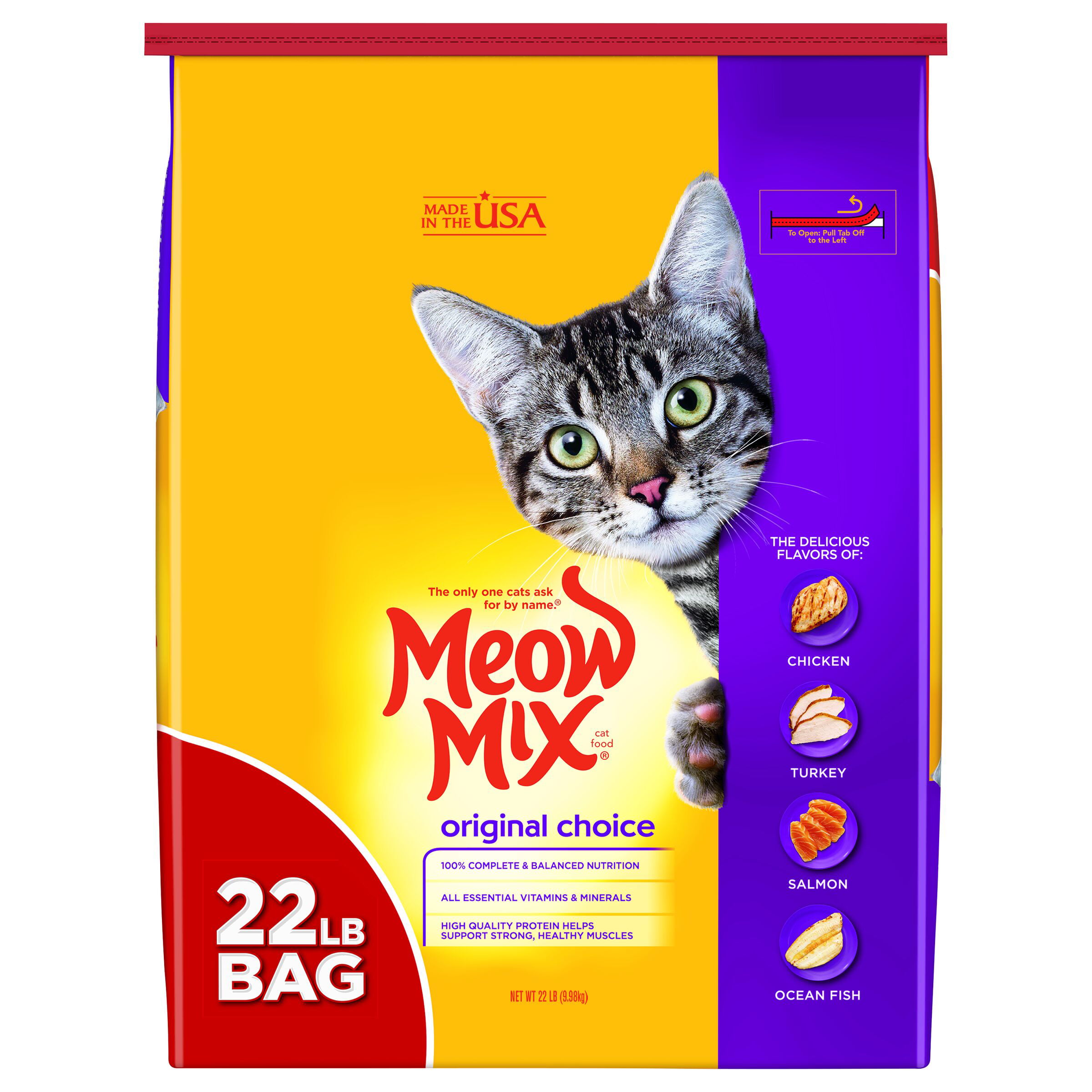 Meow Mix Original Choice Dry Cat Food. 22 Pounds