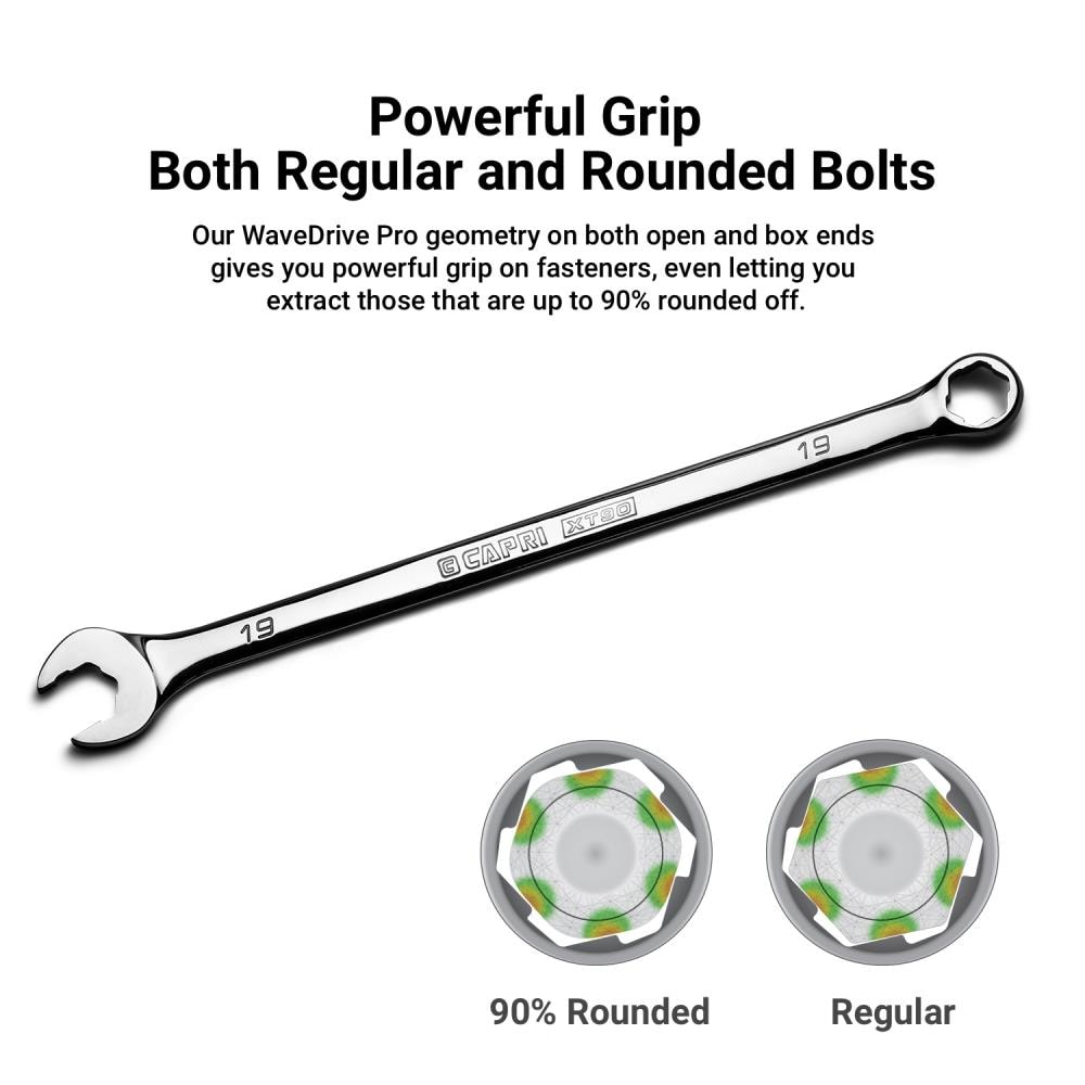 Capri Tools 12-Piece Set 6-point Metric Standard Combination Wrench Includes Soft Case