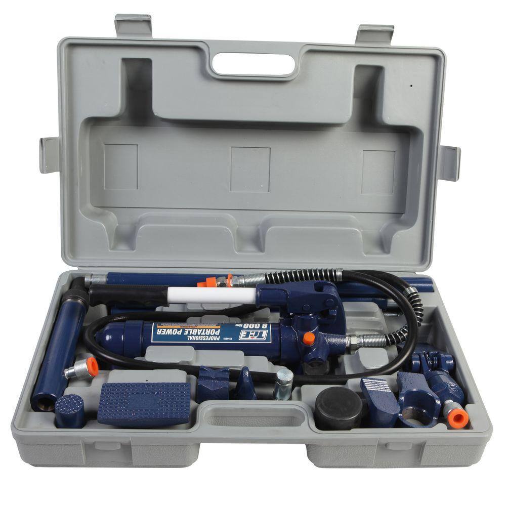 TCE TCE70401 4-Ton Porta Power Hydraulic Body Frame Repair Tool Kit with Carrying Case