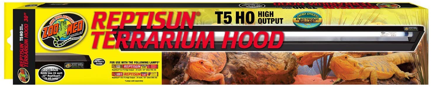 Zoo Med ReptiSun T5 HO High Output Reptile Terrarium Hood. 30″ L
