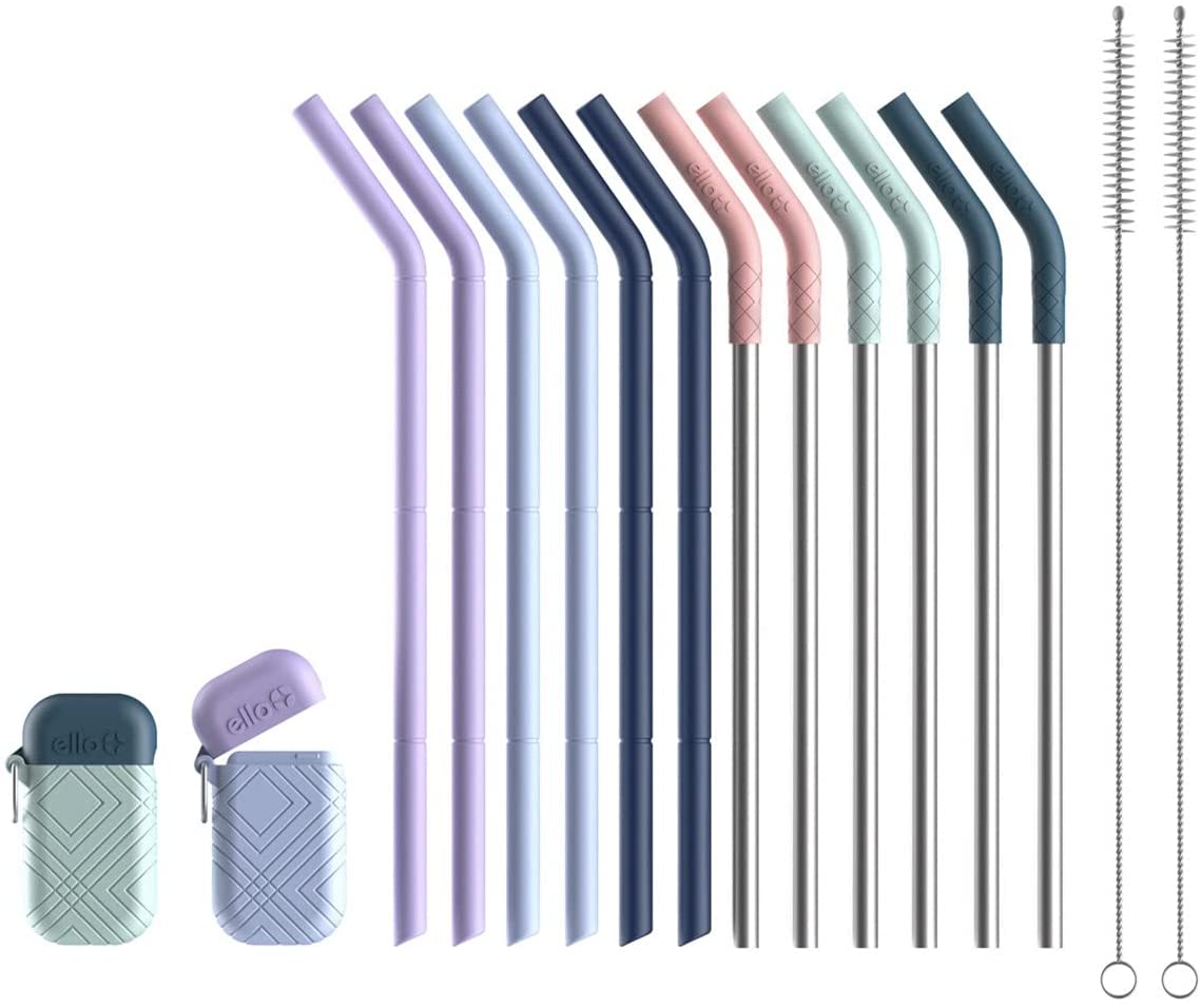 Ello 16-Piece Reusable Straws Set