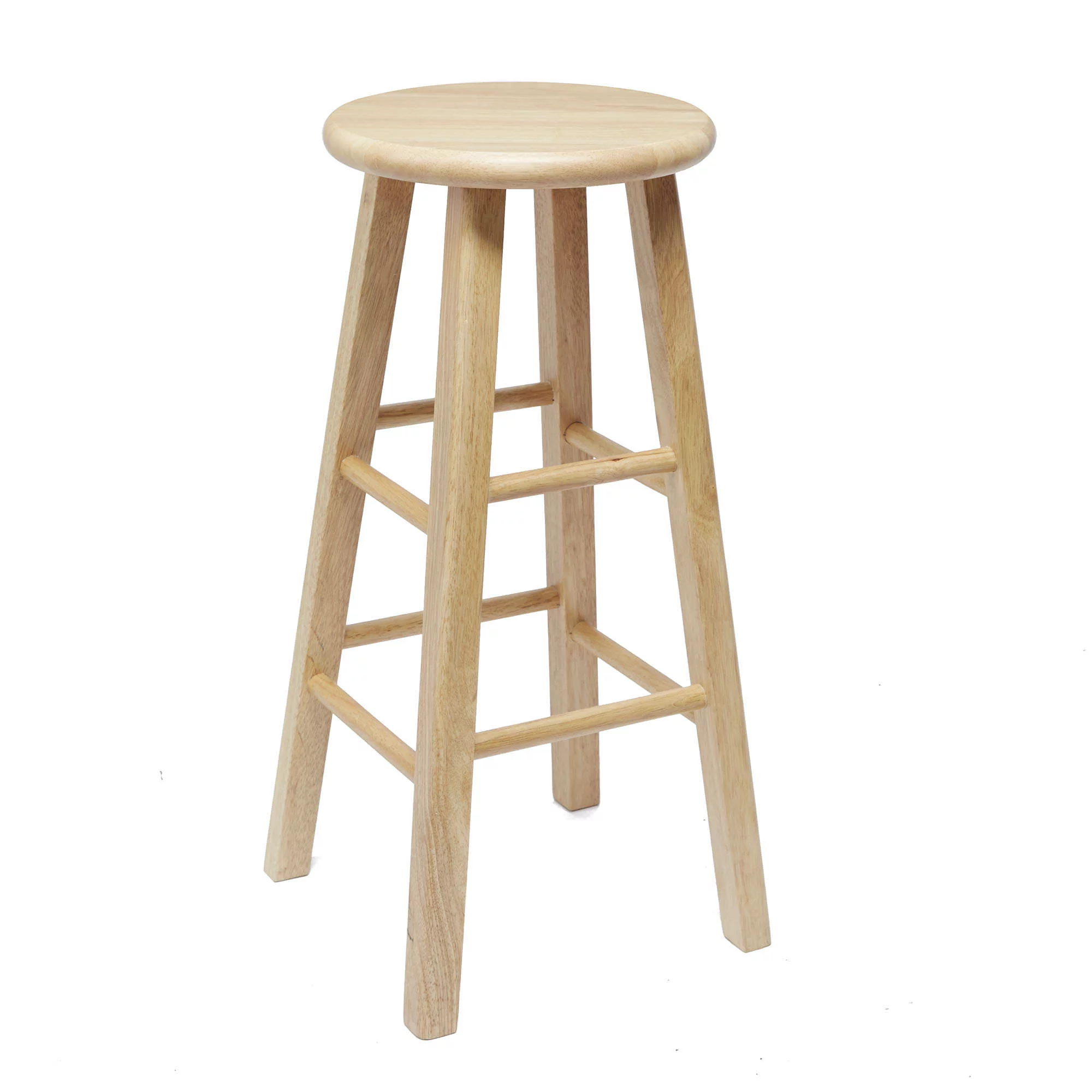 Mainstays Fully Assembled 29″ Natural Wood Bar Stool