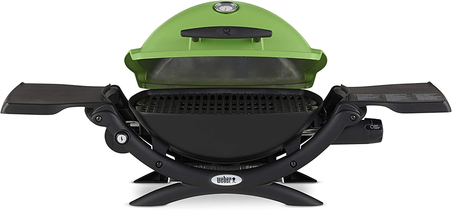 Weber Q1200 Liquid Propane Grill. Green