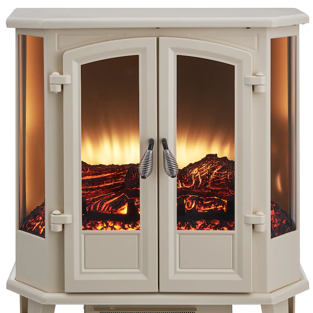 HearthPro SP5623 23.5-in W Cream Infrared Quartz Electric Fireplace
