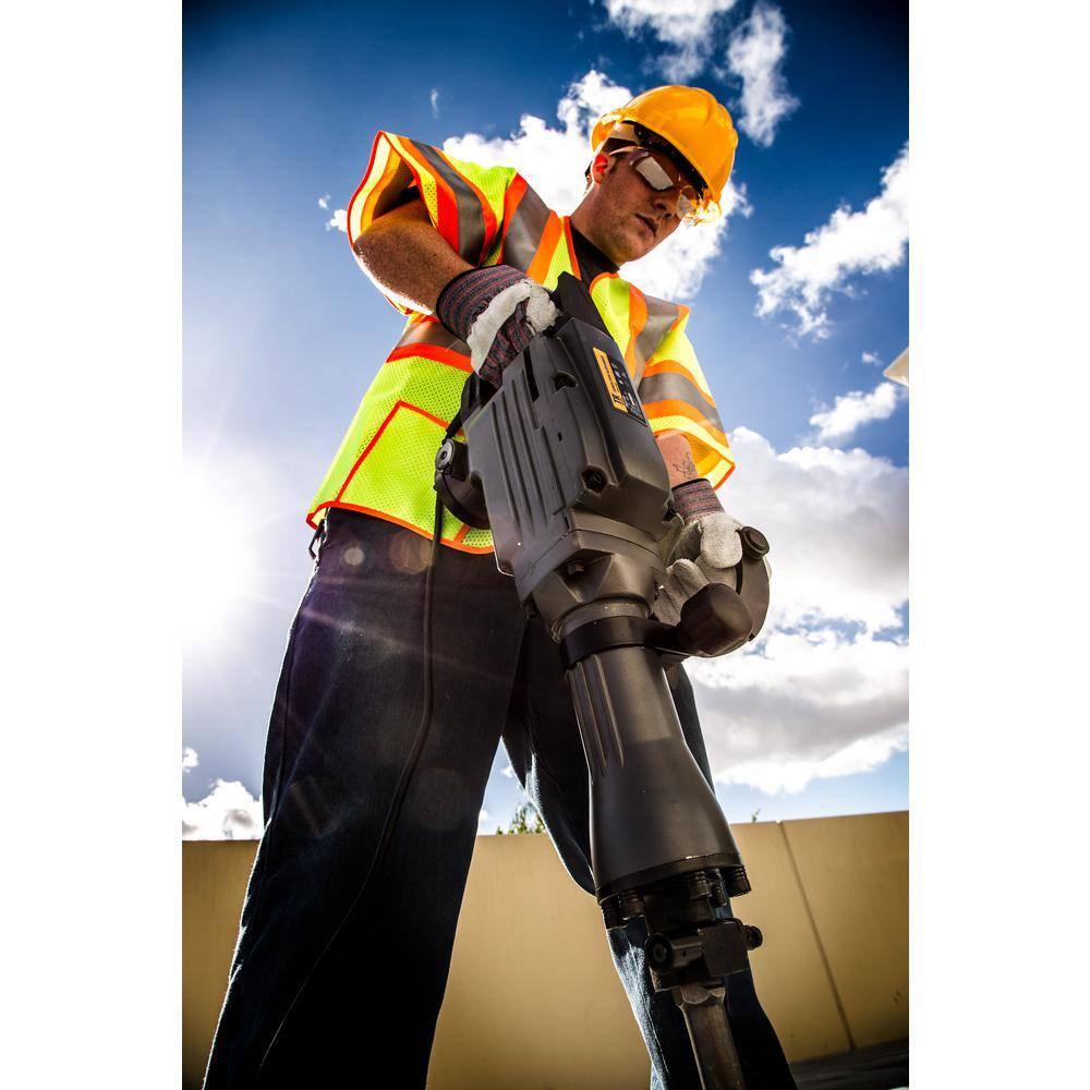 TR Industrial TR89105-S 11 Amp 31 lbs. Demolition Jack Hammer with Point. Flat and Scraping Chisels