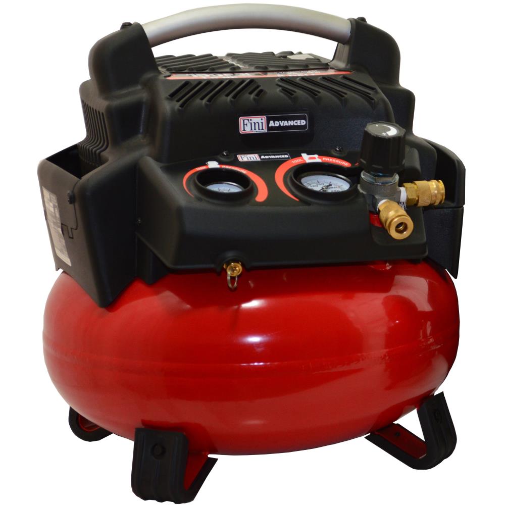 Fini 6-Gallon Single Stage Portable Electric Pancake Air Compressor
