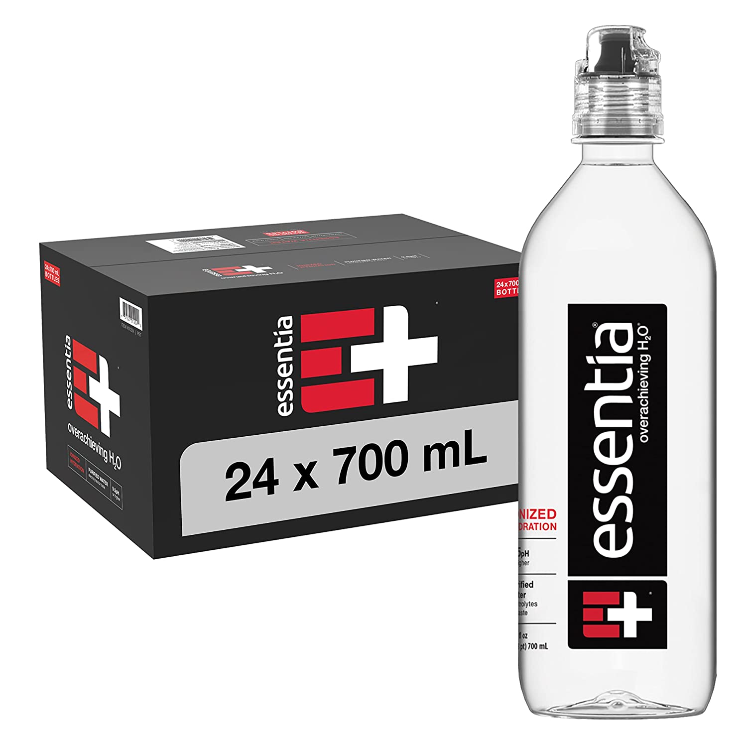 Essentia Bottled Water. 700 mL. 24-Pack