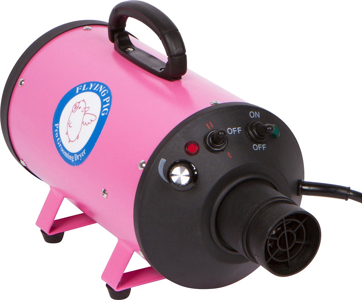 Flying Pig Grooming High Velocity Dog & Cat Grooming Dryer (Pink)