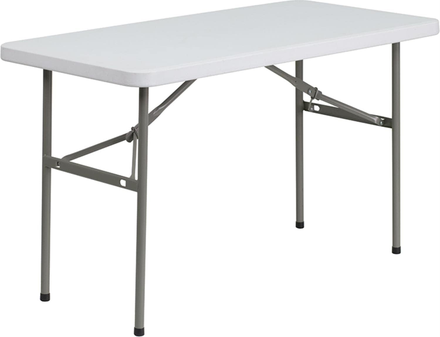 Flash Furniture Elon 4-Foot Granite White Plastic Folding Table