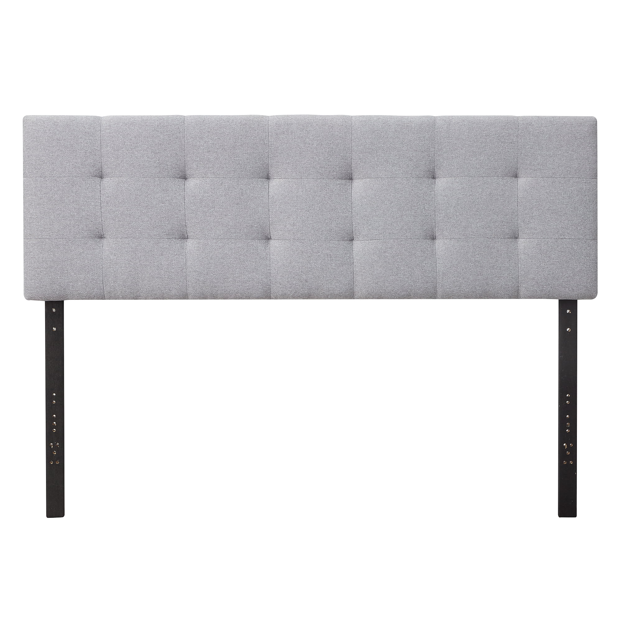 Rest Haven Eugene Square Tufted Upholstered Headboard. Full. Gray