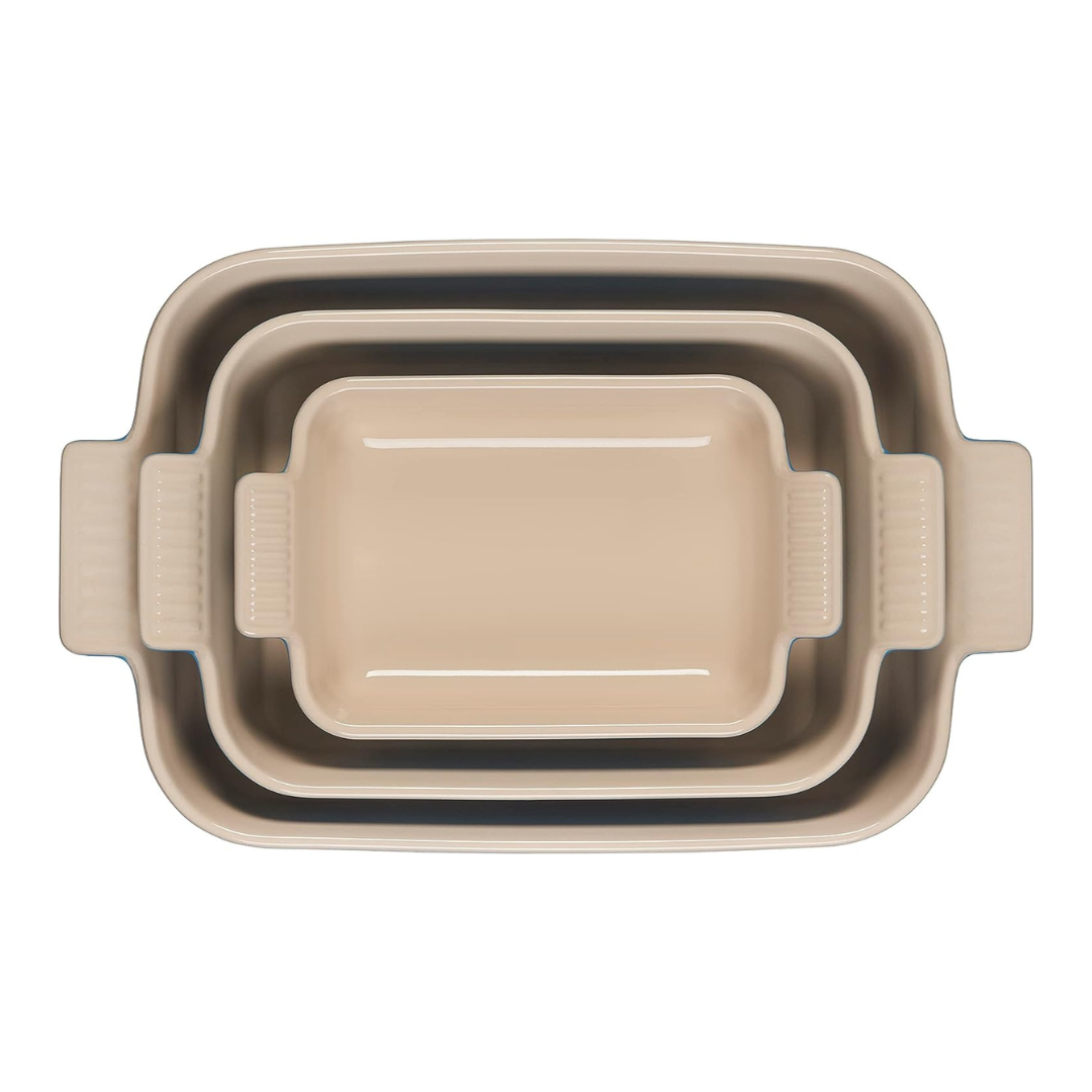 Le Creuset Heritage Open Rectangular Dishes. Set of 3 - Marseille