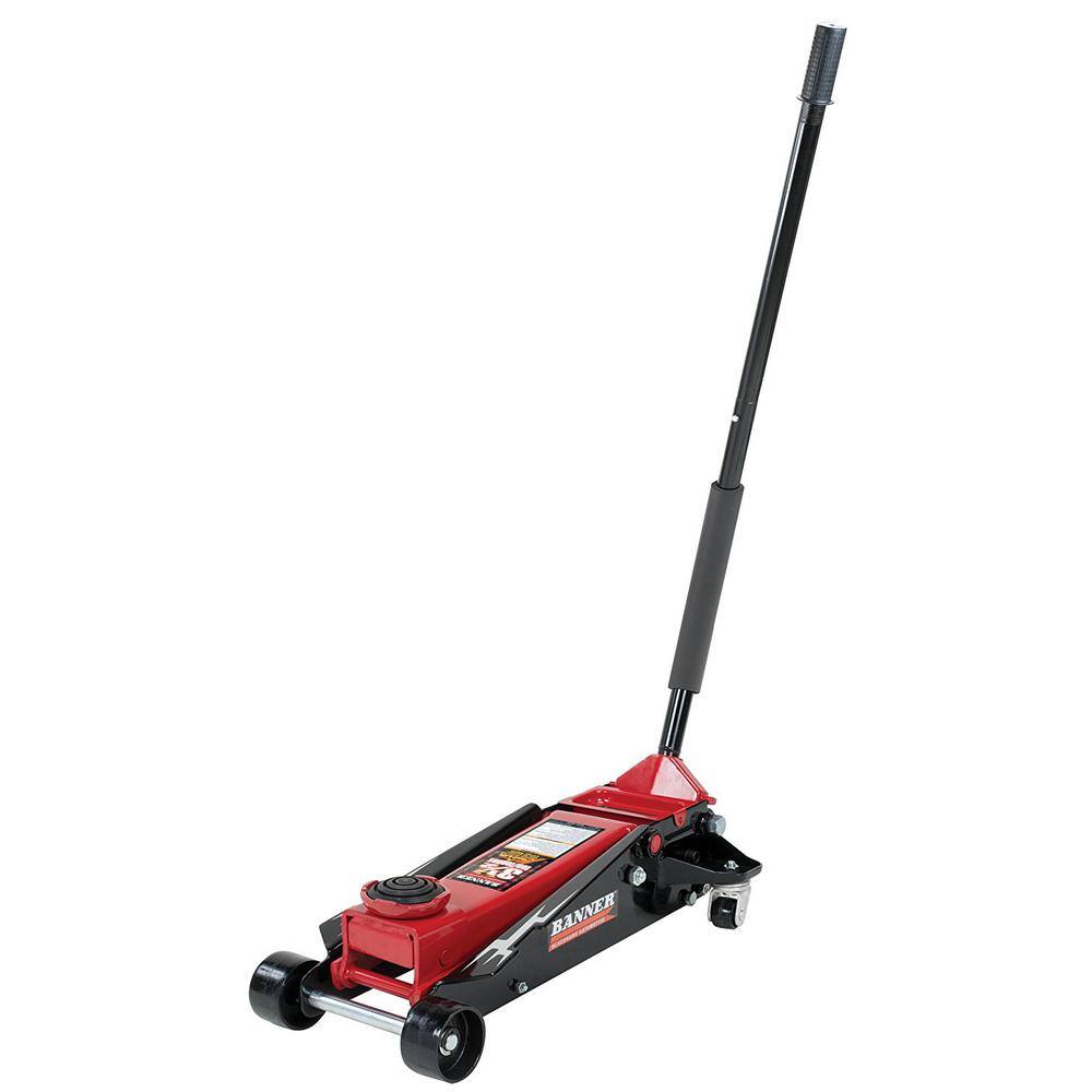 Banner B6350 3.5-Ton Fast Lift Heavy-Duty Garage Floor Jack with Swivel Saddle