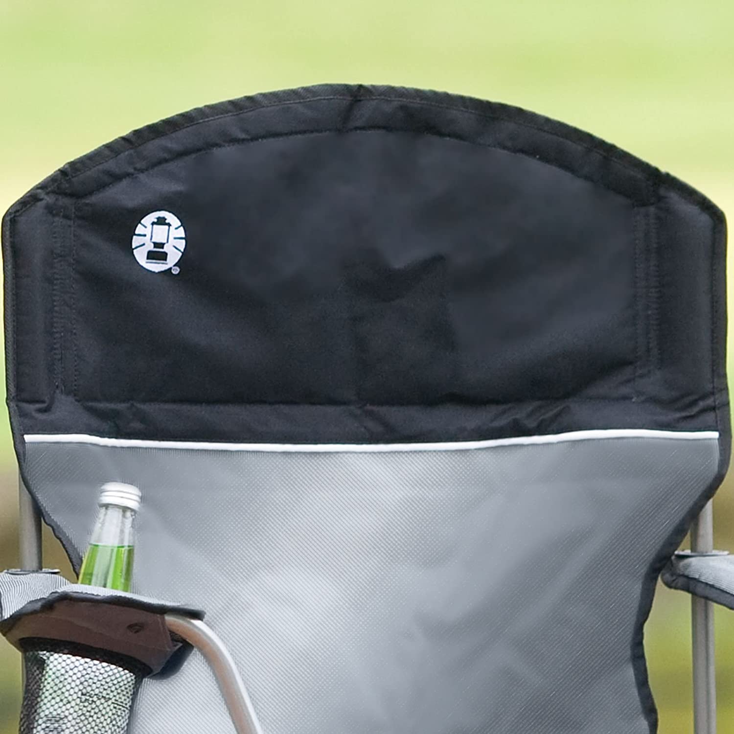 Coleman Camping Chair with Built-in 4 Can Cooler. Grey/Black