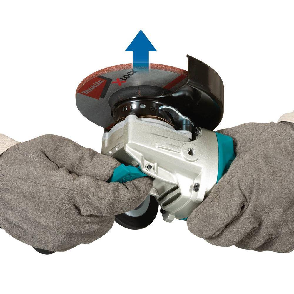 Makita XAG25Z 18V LXT Lithium-Ion Brushless Cordless 4-1/ 2 in. /5 in. X-LOCK Angle Grinder with AFT. Tool Only