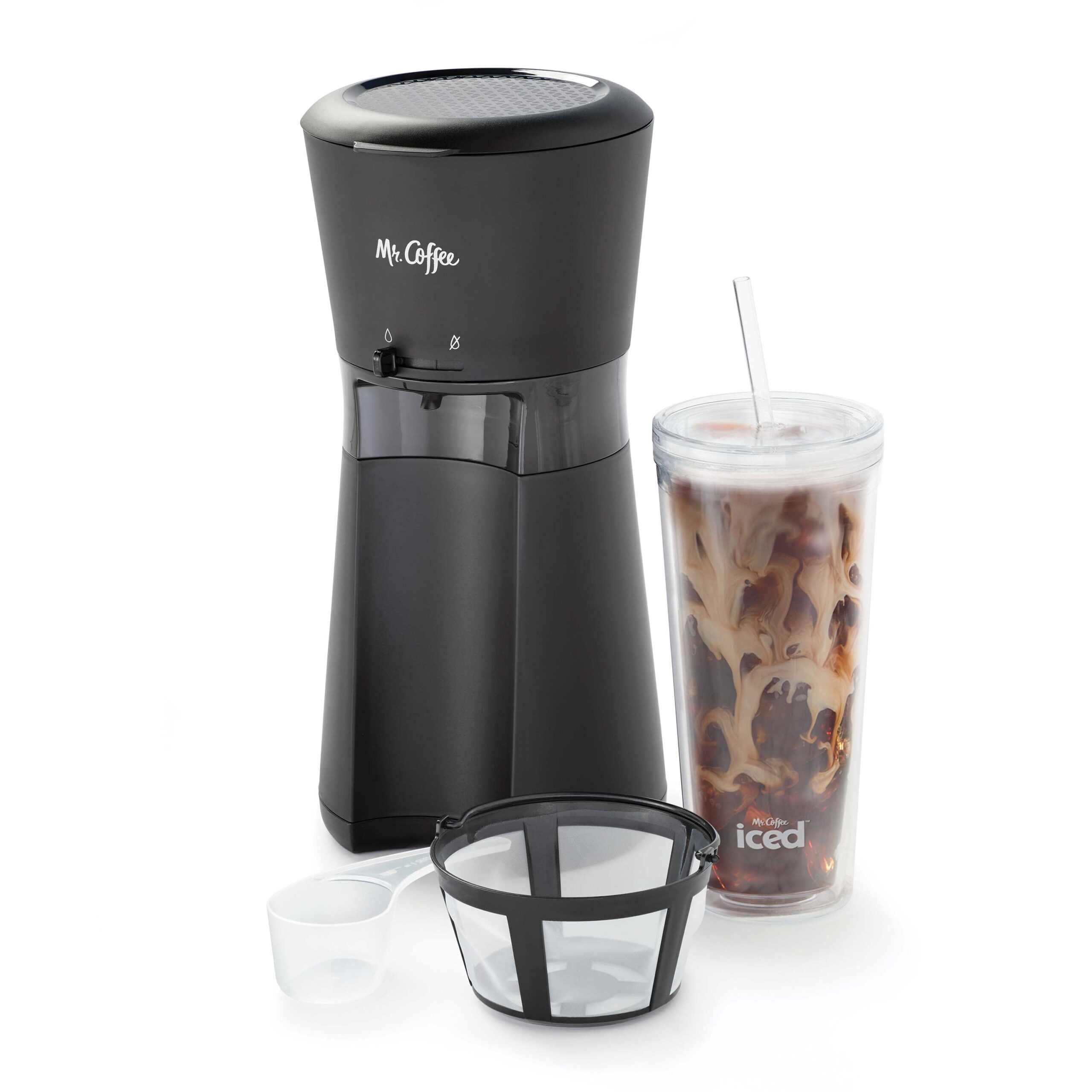 Mr. Coffee® Iced™ Coffee Maker with Reusable Tumbler and Filter. Black