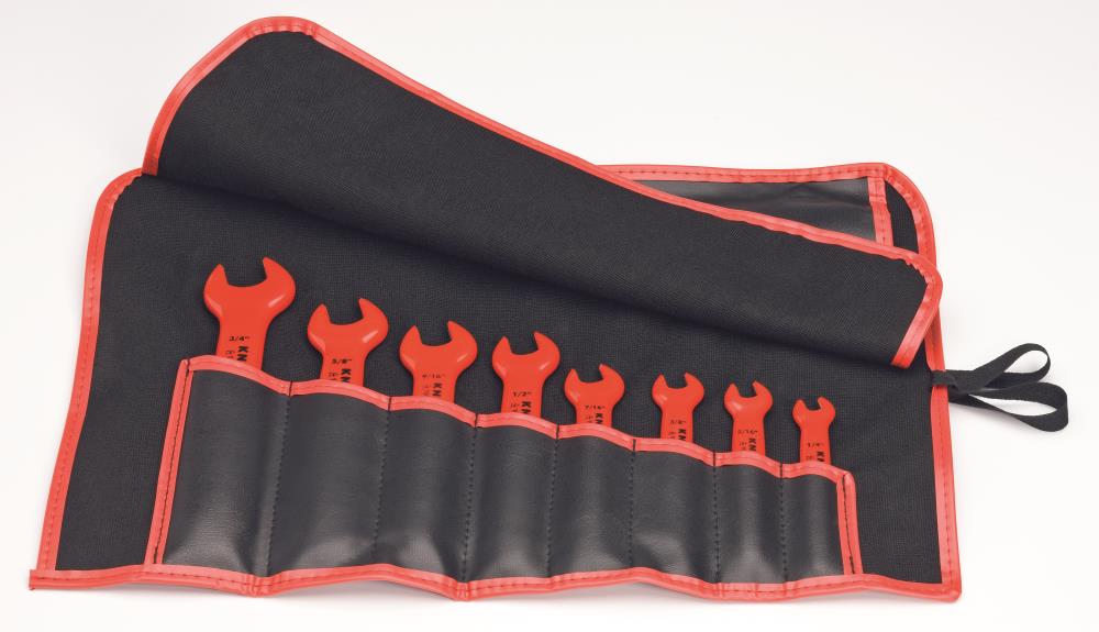 KNIPEX 8-Piece 1-1/16-in 8-point Standard (SAE) Standard Box End Wrench Includes Soft Case