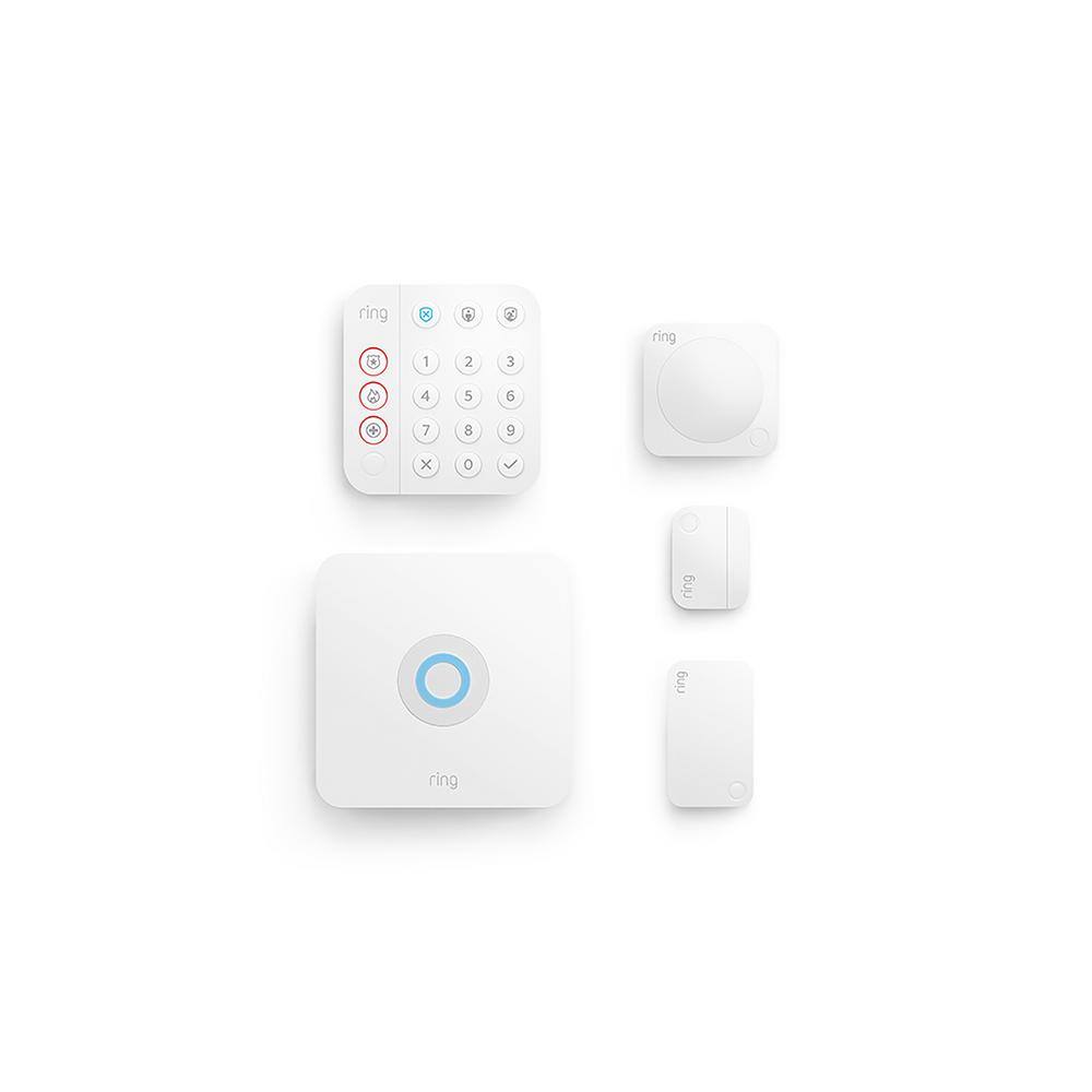 Ring 4K11SZ-0EN0 Wireless Alarm Kit Home Security Kit. (5-Piece) (2nd Gen)