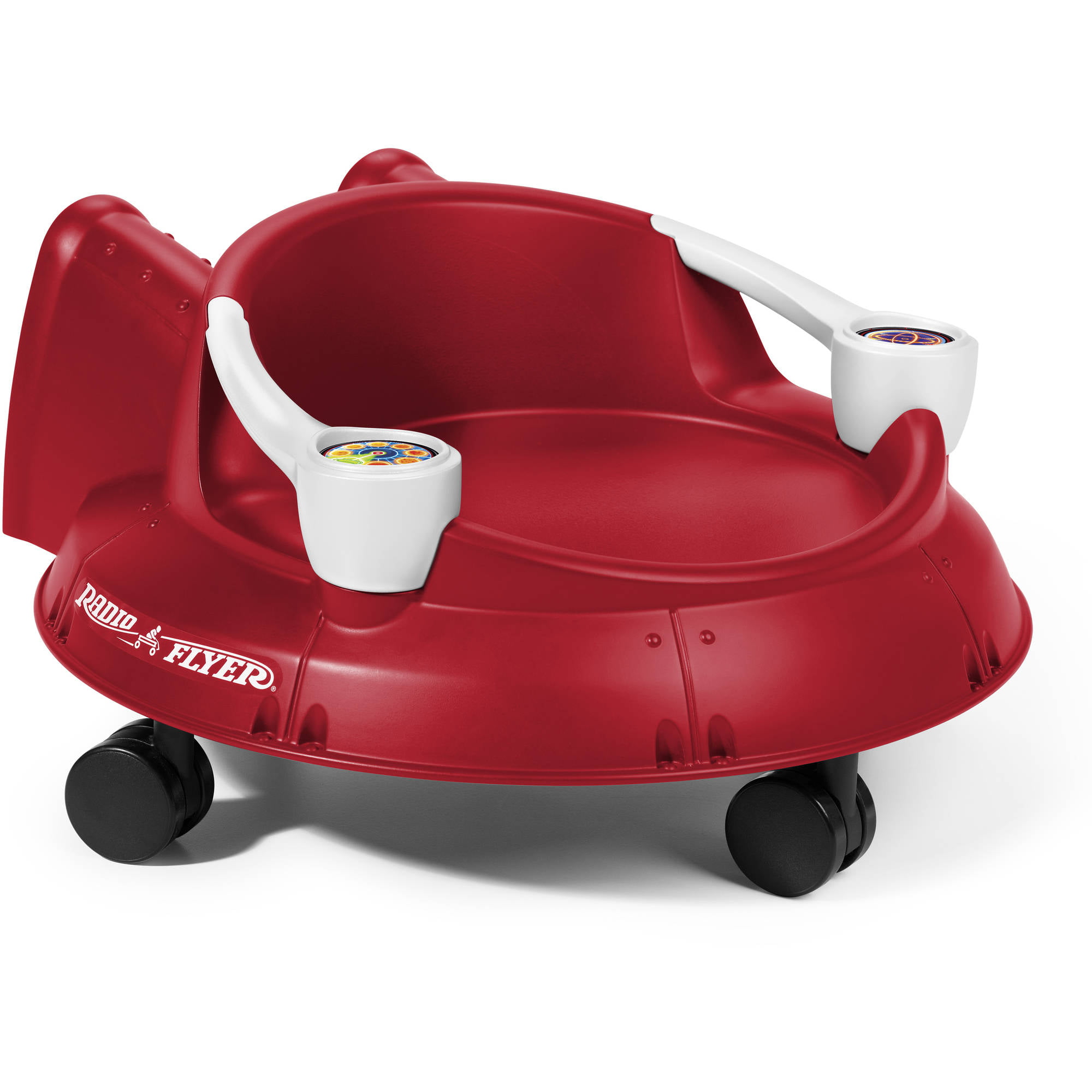 Radio Flyer. Spin ‘N- Saucer. Caster Ride-on for Kids. Red