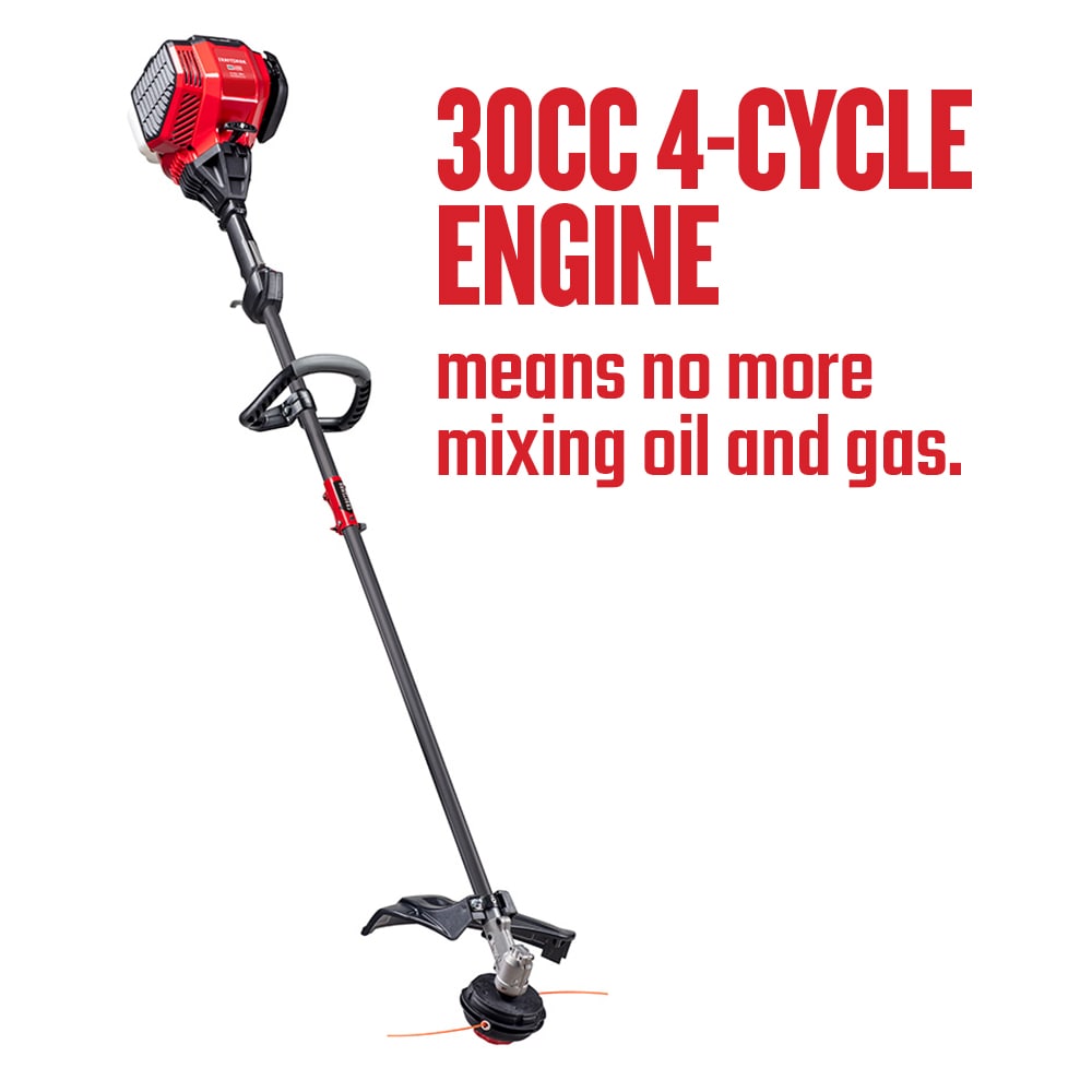 CRAFTSMAN CMXGTAMDSS30 WS4200 30-cc 4-Cycle 17-in Straight Shaft Gas String Trimmer with Attachment Capable and Edger Capable