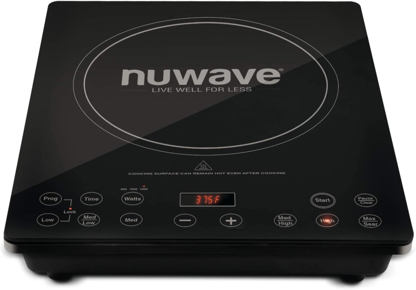 NUWAVE Pro Chef Induction Cooktop. NSF-Certified Commercial-Grade. Portable. Large 8 Heating Coil. Temp Settings from 100°F to 575°F. Perfect for Commercial & Professional Settings