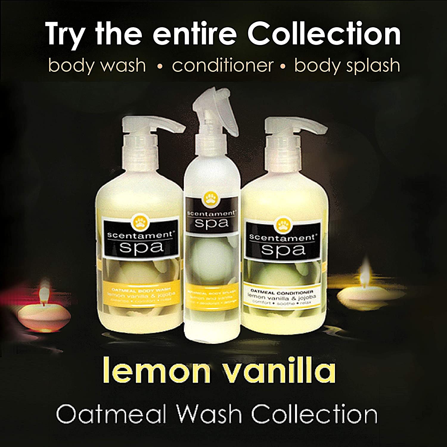 Best Shot Scentament Spa Oatmeal Lemon Vanilla & Jojoba Cat & Dog Body Wash. Lemon Vanilla. 1 gallon