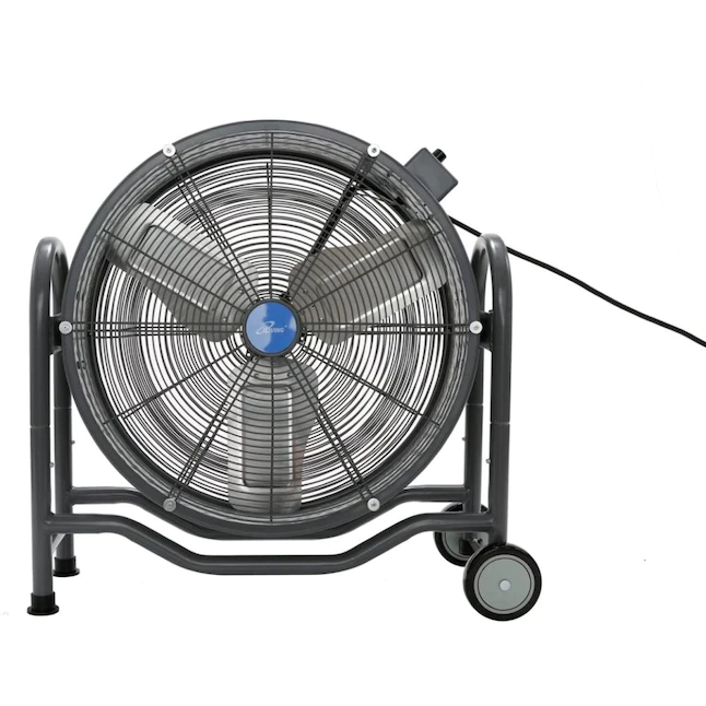 iLIVING 24-in 2-Speed Indoor Gray Stand Fan (ILG8M24-70EC)