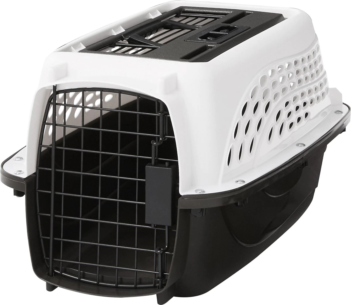 Petmate Two Door Pet Kennel for Pets up to 15 Pounds. Small White