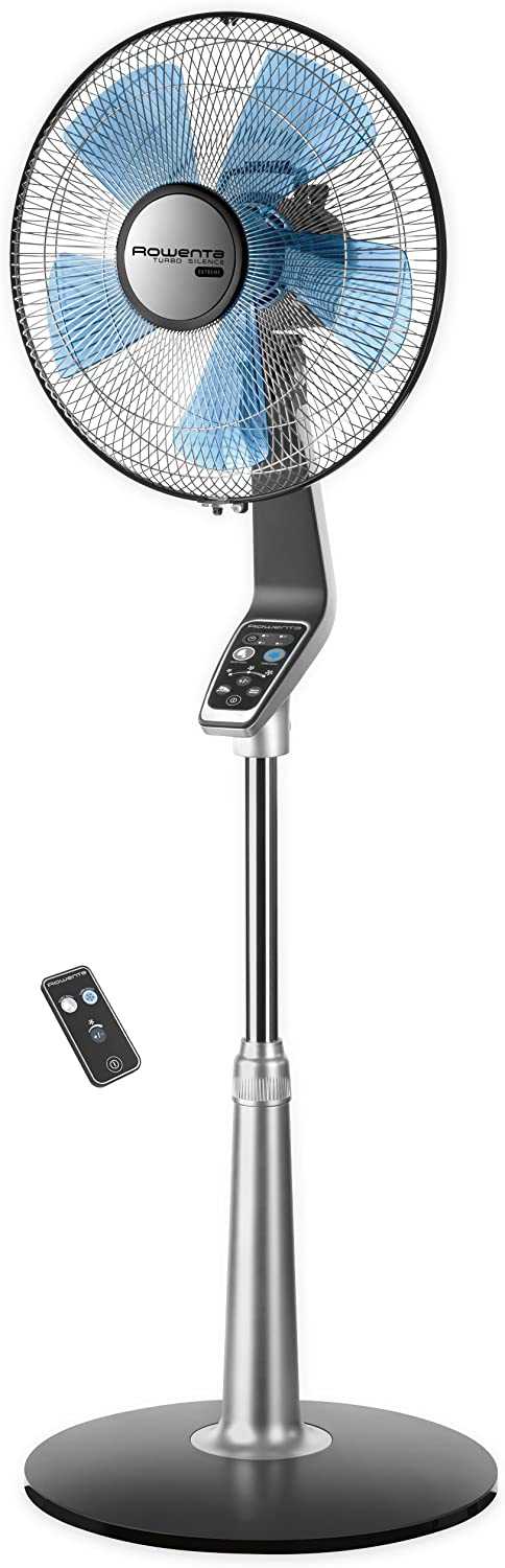 Rowenta VU5670 Turbo Silence Oscillating Fan. Standing Fan. 5 Speed Fan with Remote Control