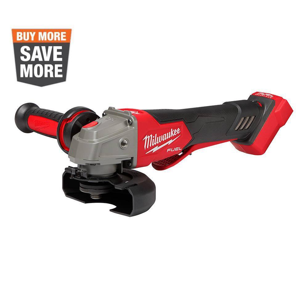 Milwaukee 2888-20 M18 FUEL 18V Lithium-Ion Brushless Cordless 4-1/2 in./5 in. Grinder with Variable Speed & Paddle Switch (Tool-Only)