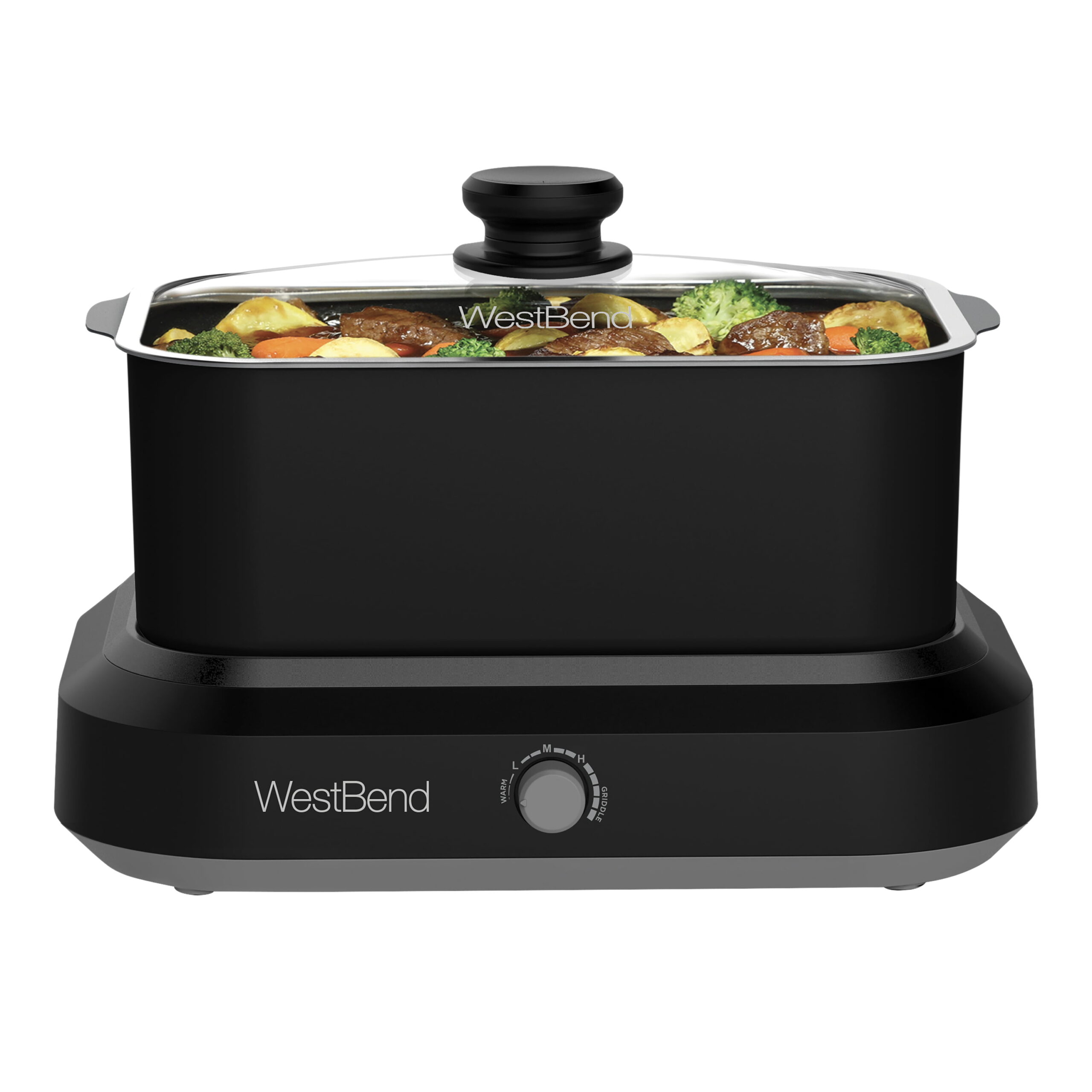 West Bend Versatility Slow Cooker. 5 Qt. Capacity. in Black