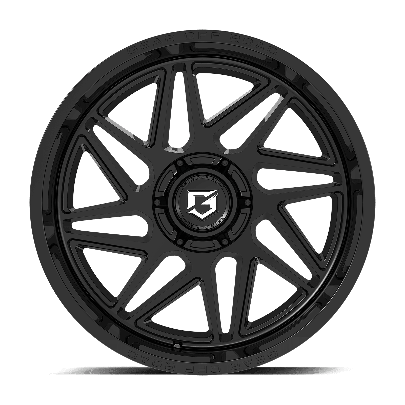 Gear Off Road 761B 761B-2106819 20X10 6X135 / 6X5.50 (-19) G/A 761B (HB 106.2) Gloss Black w/Lip Logo A260767