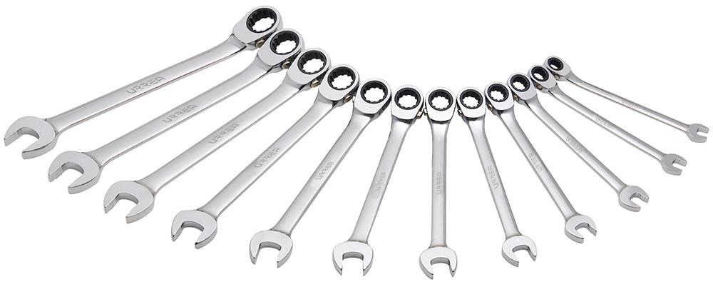 URREA 9-Piece Set 12-point Metric Ratchet Wrench