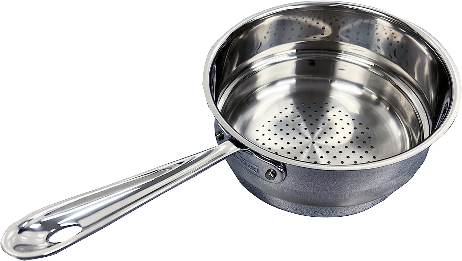 All-Clad 4703-ST Stainless Steel Dishwasher Safe Universal Steamer Insert Cookware. 3-Quart. Silver
