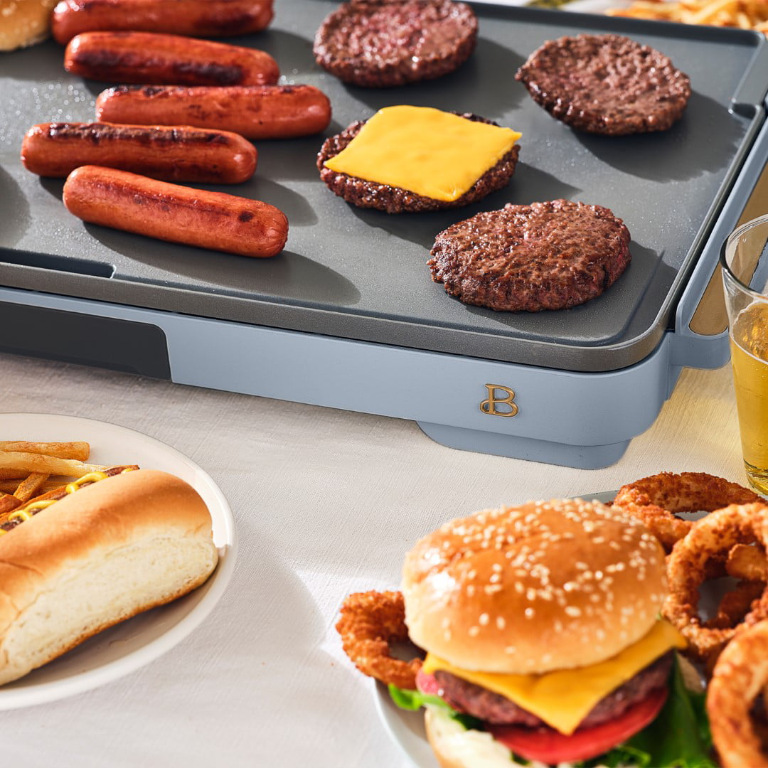 Beautiful 12″ x 22″ Extra Large Griddle. Cornflower Blue by Drew Barrymore