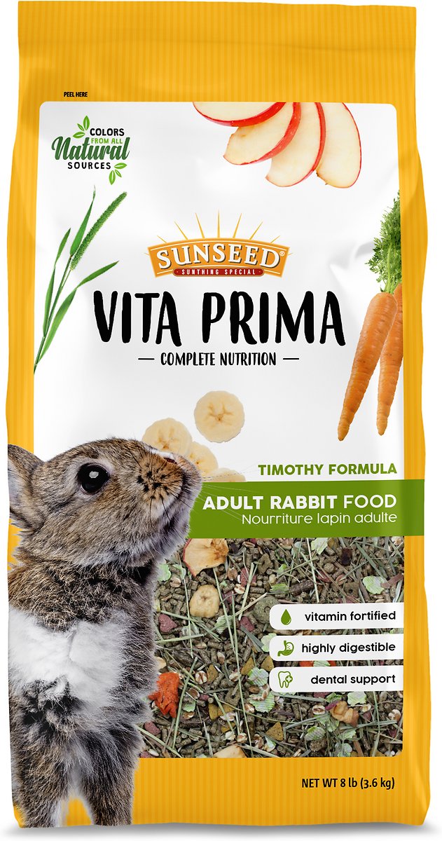 Sunseed Vita Prima Complete Nutrition Adult Rabbit Food. 8-Pound
