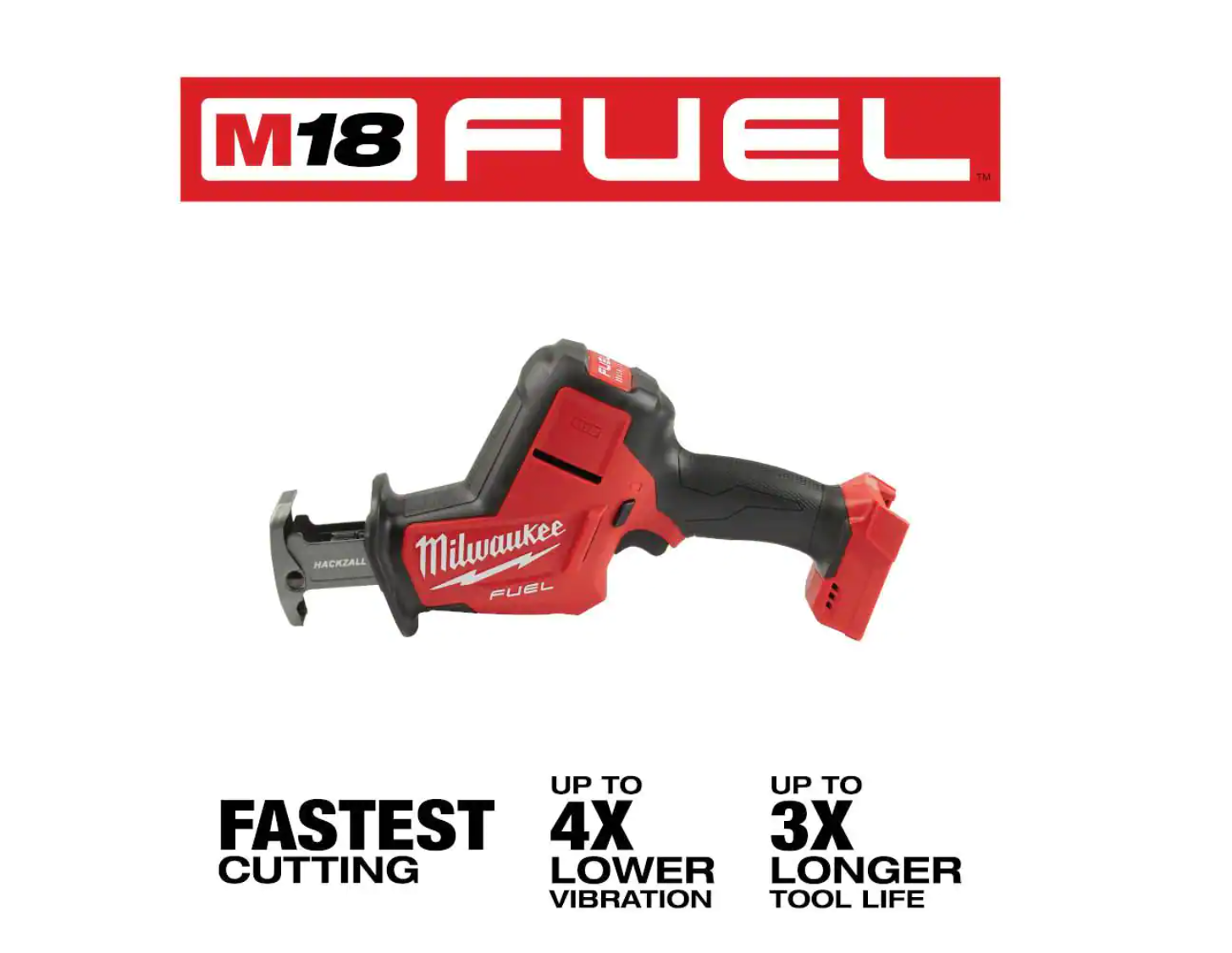 Milwaukee 2719-20 M18 FUEL 18V Lithium-Ion Brushless Cordless HACKZALL Reciprocating Saw (Tool-Only)