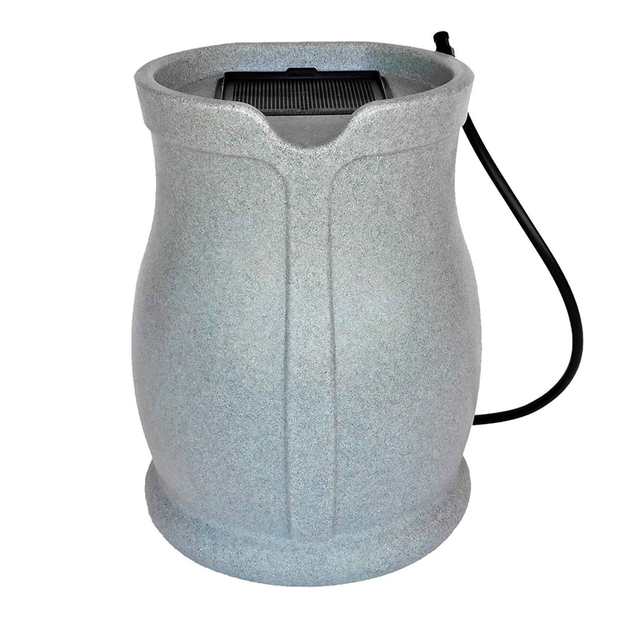 FCMP Outdoor RB-CAT Catalina 45 Gallon Water Rain Catcher Barrel. Granite