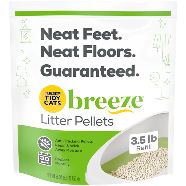 Purina Tidy Cats BREEZE Refill Litter Pellets for Cats. 3.5 lbs.. Count of 6