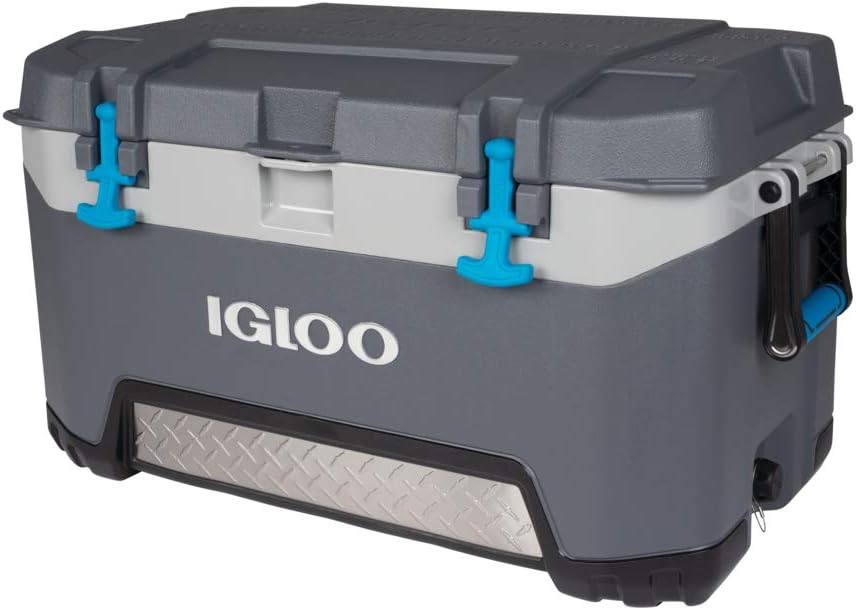 Igloo BMX 72 Quart Cooler with Cool Riser Technology. Fish Ruler. and Tie-Down Points