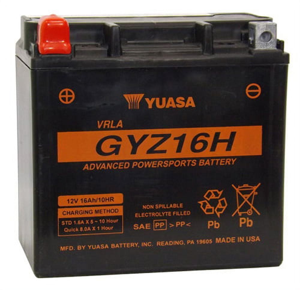 Yuasa Gyz16h Factory Activated. Maintenance Free